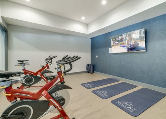 yoga and spin studio at The Villas at Mahoney Park
