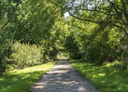 City trail located conveniently next to The Villas at Mahoney Park