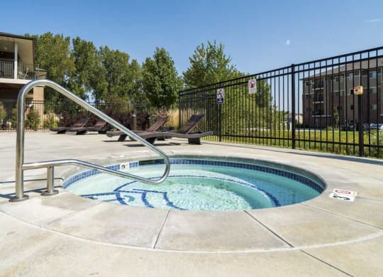 Hot tub at Villas of Omaha in northwest Omaha NE 68116