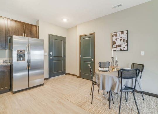 Spacious kitchens with granite countertops at WH Flats new luxury apartments in south Lincoln NE 68516