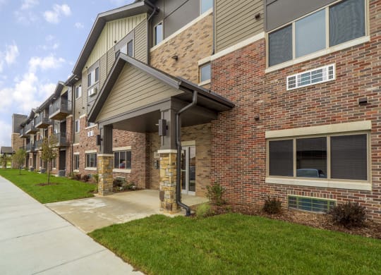 Controlled access entry at WH Flats new luxury apartments in south Lincoln NE 68516