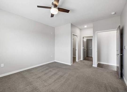 Generous proportions, plush carpeting, and a flexible layout create a serene bedroom that's ready to reflect your personal style.