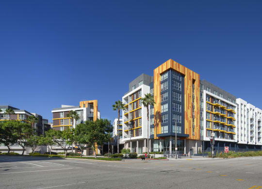 the building where the apartment is located