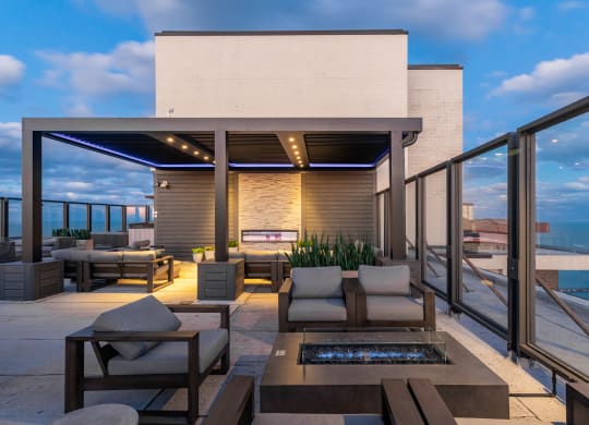 Rooftop at Night