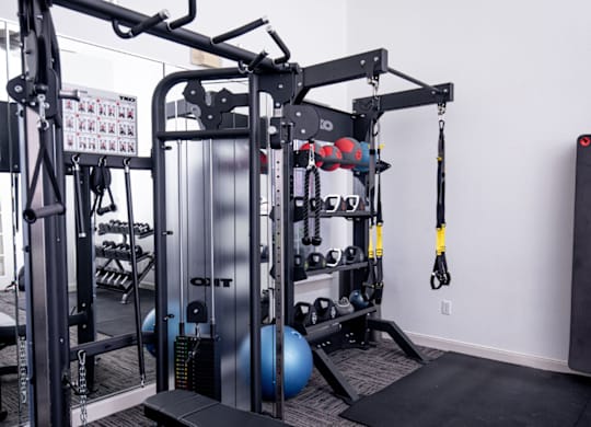 Fitness Center With Modern Equipment at Whitney at the Heights, Houston, TX, 77008