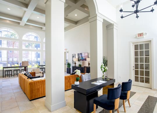 Brightly Decorated Leasing Office at Whitney at the Heights, Houston, 77008
