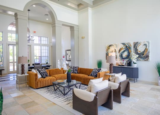 Clubhouse With Expansive Windows at Whitney at the Heights, Houston, TX, 77008