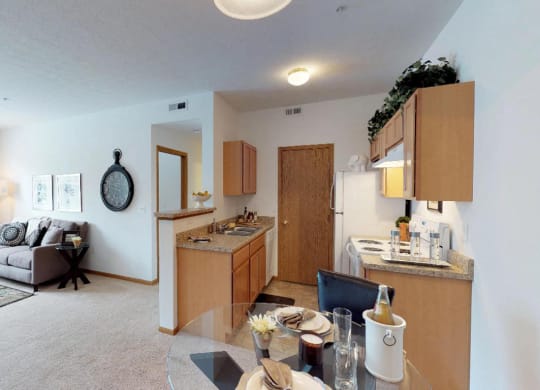 Two Bedroom 1 Bathroom Model E at Brookfield Village Apartments, Ohio, 43123