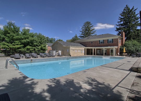 Pool With Sundecks  at Revere Village Apartments, Centerville, OH, 45458