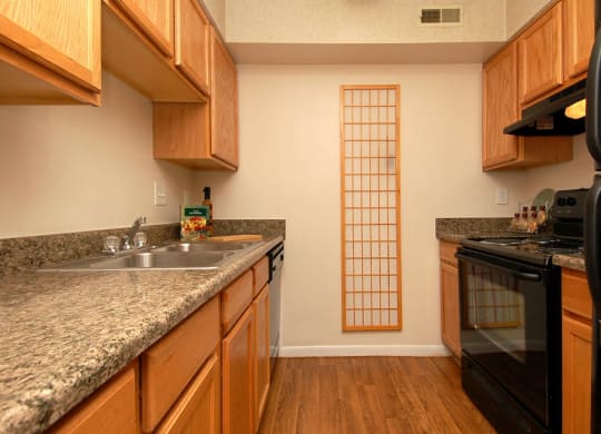 Granite Countertop at Hunter's Creek Apartments, Ohio