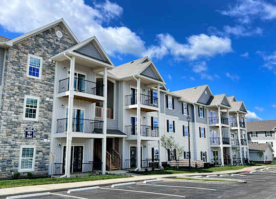 Exterior View of Apartment Complex at Hebron Station Apartments, Hebron, KY