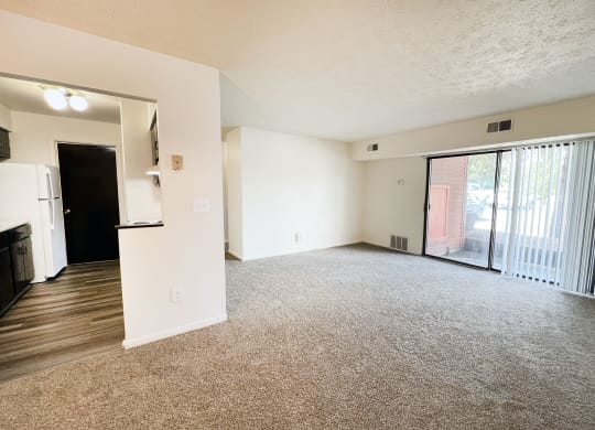 a large room with a lot of windows and floors at Four Worlds Apartments, Cincinnati, Ohio