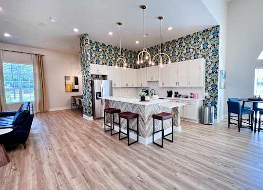 Clubhouse Kitchen at Hebron Station Apartments, Hebron, Kentucky