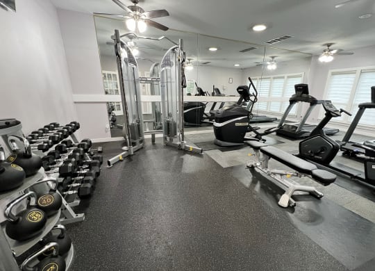 Fitness Center apartments at Steeplechase Apartments, Loveland, 45140