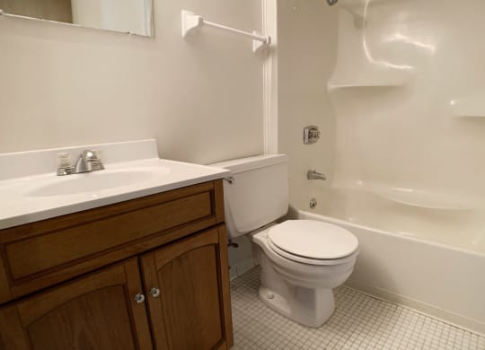 Indian Lookout Bathroom with vanity at Indian Lookout Apartments, Cincinnati, OH