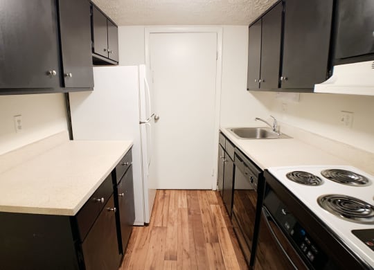 Kitchen with counter table at Miamisburg by the Mall, Ohio