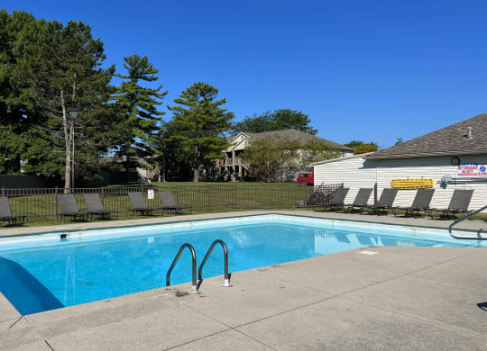 Pool With Sundecks at Eagle Crest Apartments, Galloway