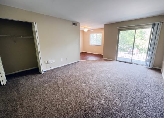 Wooden flooring in living room at Sharondale Woods Apartments, Cincinnati, OH