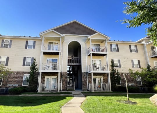 Front Exterior at The Residences at Liberty Crossing, Columbus, 43235