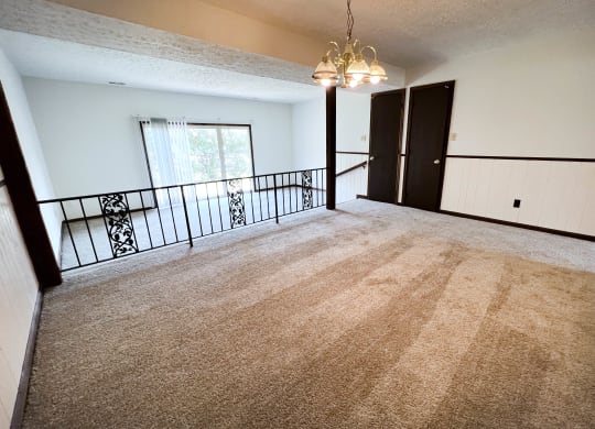 Carpeted Living Area  at Crestbrook Apartments & Townhomes, Kentucky