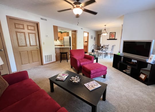Modern Living Room at Walton Ridge Apartments, Walton, KY, 41094