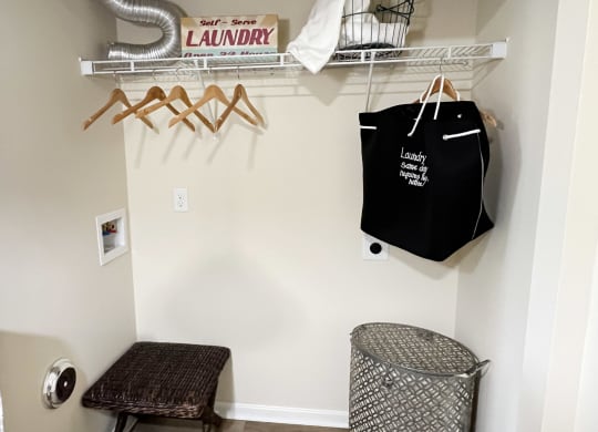 our laundry room is equipped with a washer and dryerat Residences at Northgate Crossing, Ohio, 43235