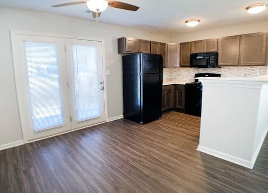 kitchen with updated cabinetry  at Aberdine Place, Georgetown, KY