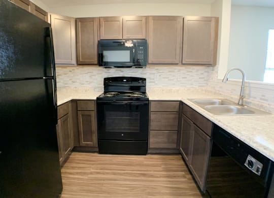kitchen with updated cabinetry  at Aberdine Place, Kentucky, 40324