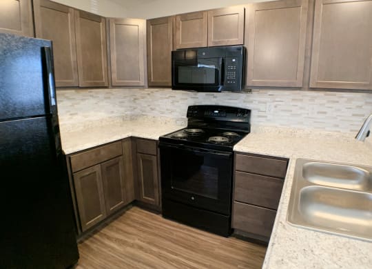 kitchen with updated cabinetry  at Aberdine Place, Georgetown, KY