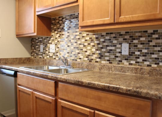 renovated kitchen at Hunter's Creek Apartments, Cincinnati