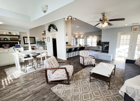 Clubhouse With Kitchen at Woodhills Apartments, West Carrollton