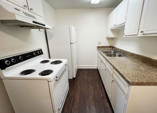 Kitchen With Custom Maple Cabinetry  at Barkley Ridge Apartments, Southgate, Kentucky