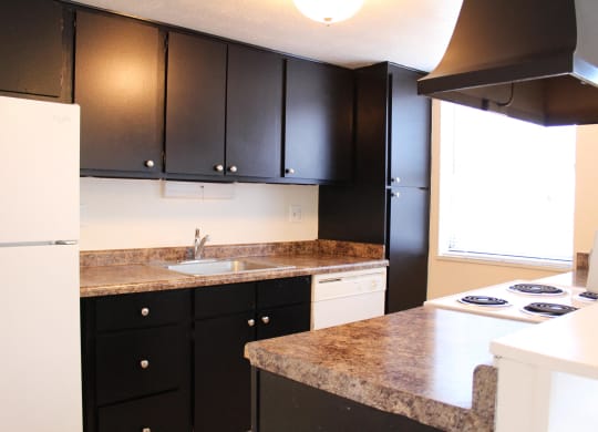 Dark wooden cabinets at Miamisburg by the Mall, Ohio
