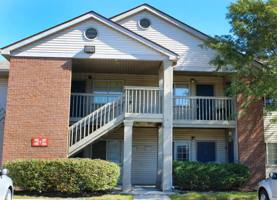Balcony View With Exterior at Eagle Crest Apartments, Galloway, 43119