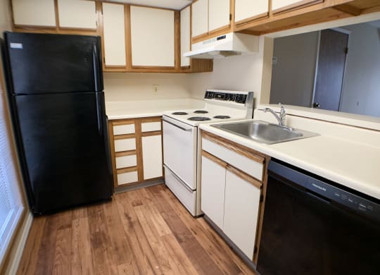 Furnished Kitchen at Woodhills Apartments, West Carrollton, 45449