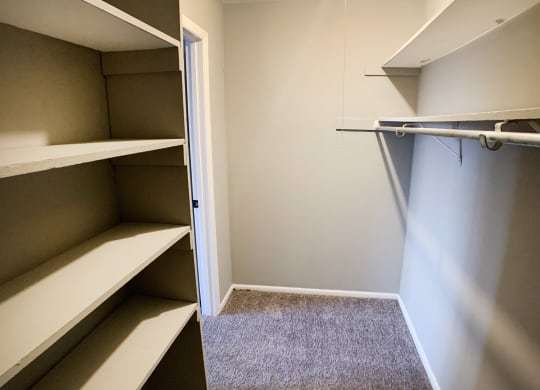 Crown Pointe Closet space at Crown Pointe Apartments, Covington
