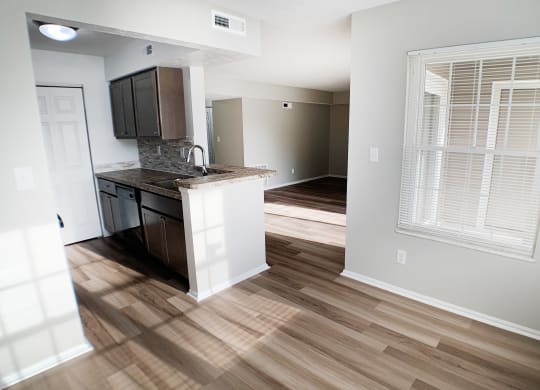 Living And Kitchen at Steeplechase Apartments, Ohio
