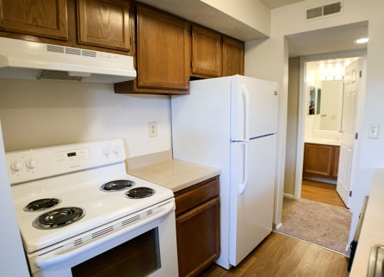 White appliances at Deercross Apartments, Cincinnati, OH