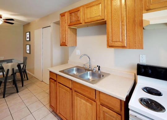 Kitchen at Crown Court Apartments, Florence, KY, 41042