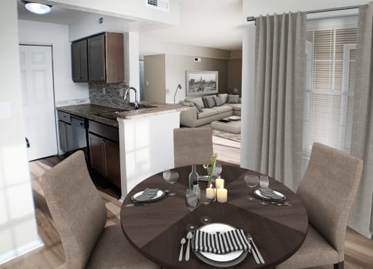 Dining Area at Steeplechase Apartments, Loveland, Ohio