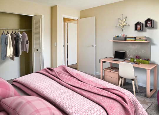virtual bedroom at Timber Ridge Apartments, Cincinnati, Ohio