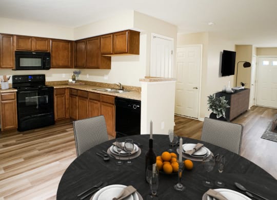Dining And Kitchen at The Residences at Liberty Crossing, Columbus