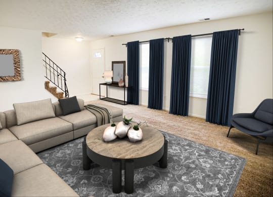 Virtual Living Room at Revere Village Apartments, Centerville, OH, 45458