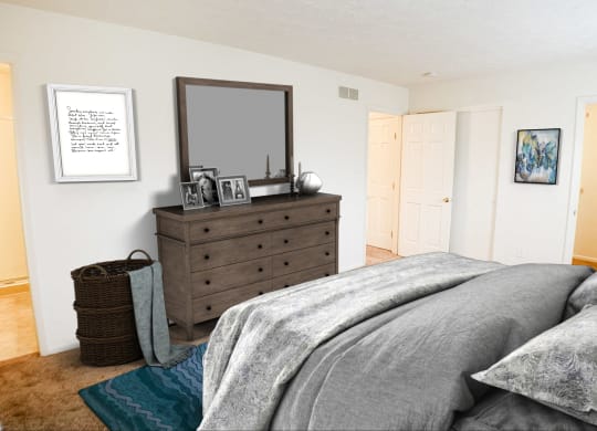 Comfortable Bedroom  at Revere Village Apartments, Ohio