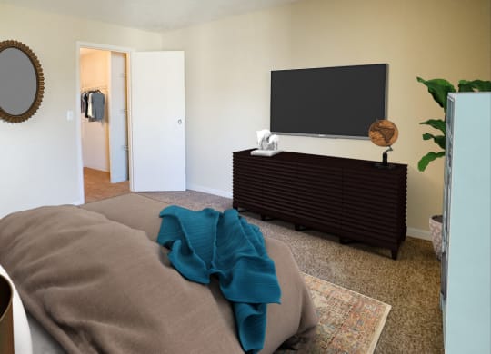 virtual bedroom at Timber Ridge Apartments, Ohio
