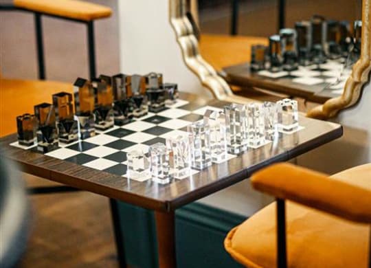Beautiful Game Of Chess at The James – Furnished Apartments, Los Angeles, CA, 90028