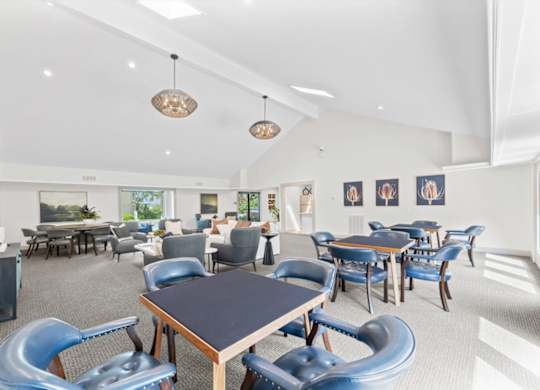 Modern Dining Room at Cloverset Active Adult Apartments, Kansas City, MO, 64114