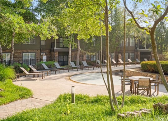 Pool Amenity Area at Deer Creek Apartment Homes