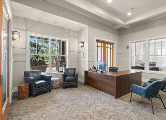 Leasing Office at Stonepost Lakeside Apartment Homes, Kansas