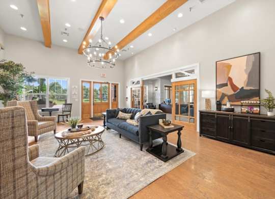 Community Clubroom at Stonepost Lakeside Apartment Homes, Olathe, KS, 66062